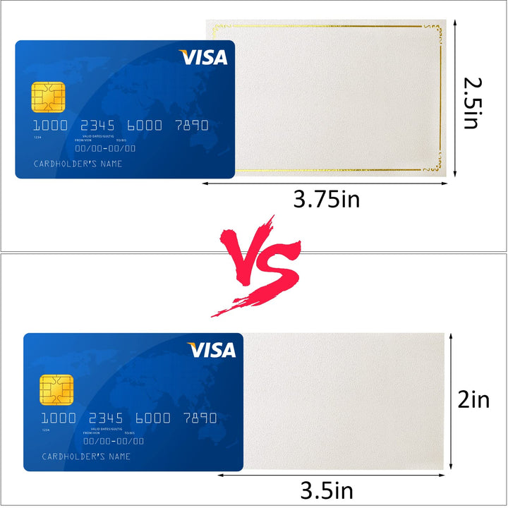 70 Pcs Place Cards Blank Fillable Banquet Seat Card with Gold Foil Frame, Place Cards for Table Setting, Escort Cards, Name Cards, Wedding Place Cards for Wedding, Table, Dinner Parties, 2.5 x 3.75