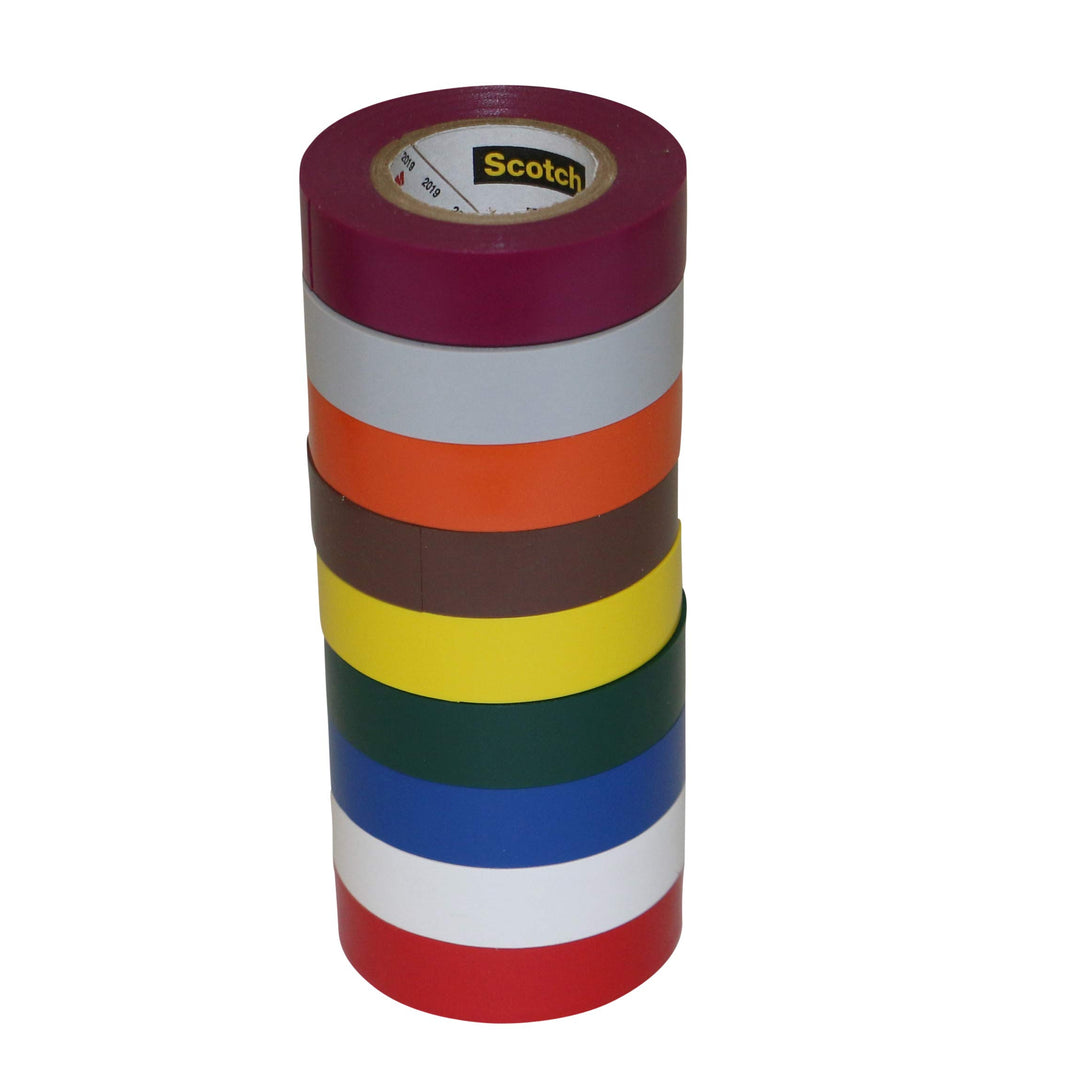 3M 35-PACK Scotch 35 Electrical Tape Packs: 1/2 x 20 ft., Rainbow