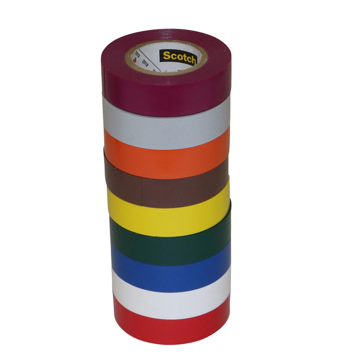 3M 35-PACK Scotch 35 Electrical Tape Packs: 1/2 x 20 ft., Rainbow