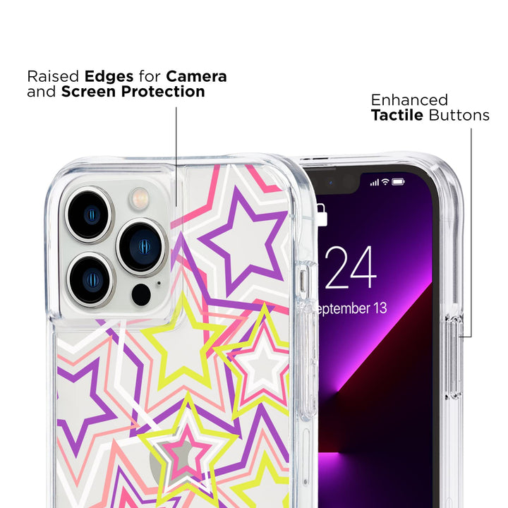 Case-Mate iPhone 13 Pro Max Case for Women - Neon Stars