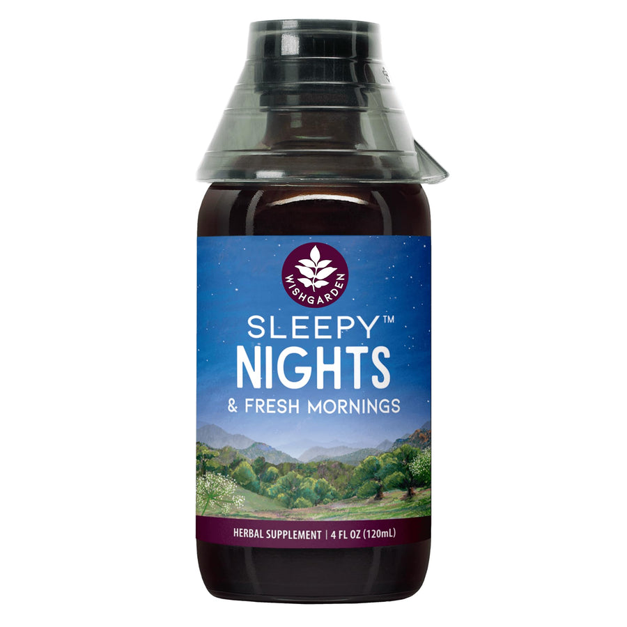Herbs Sleepy Nights & Fresh Mornings - All-Natural Herbal Sleep Aid Tincture, Organic Sleep Supplement with Passionflower, Hops and Scullcap, Supports Deep Sleep & Healthy Sleep Cycles, 4oz