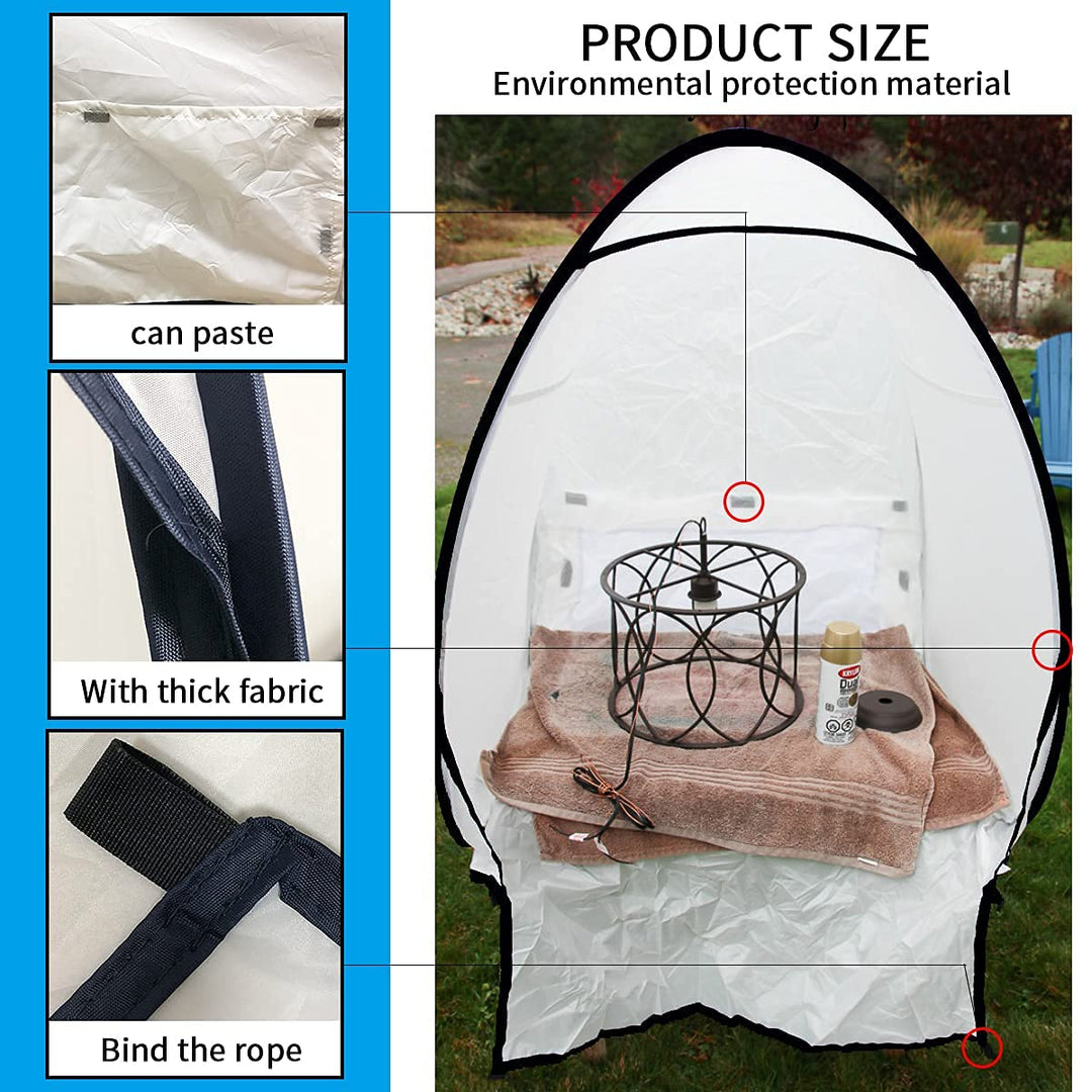 PLANTIONAL Portable Paint Tent for Spray Painting: 3.1x