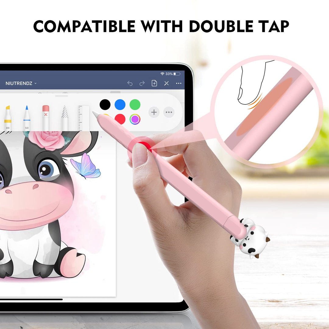 NIUTRENDZ Cute Cow Apple Pencil Case for Apple Pencil 2