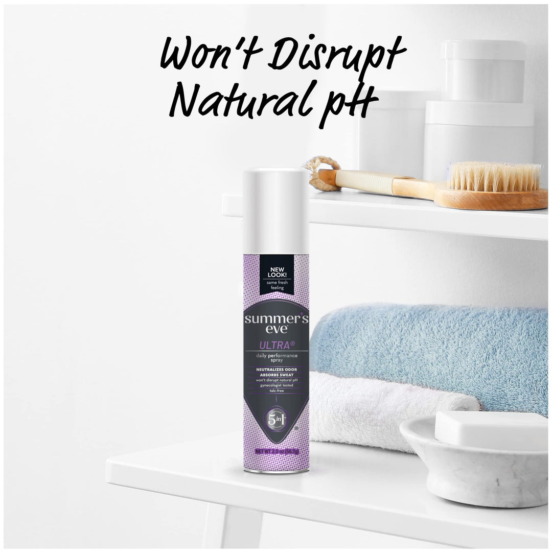 Summer&#39;s Eve Ultra Extra Strength Feminine Deodorant Spray, 2-Ounce Cans (Pack of 6)