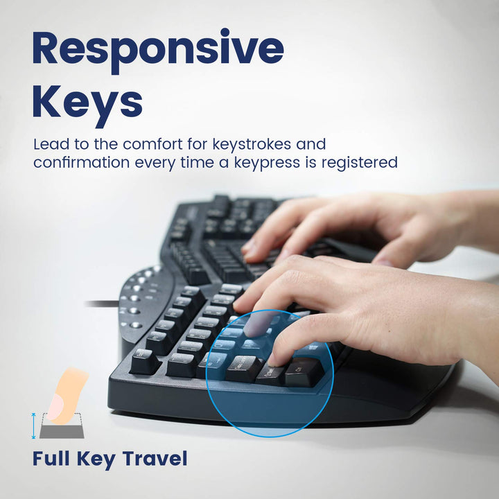 Perixx Periboard-512 Ergonomic Split Keyboard - Natural