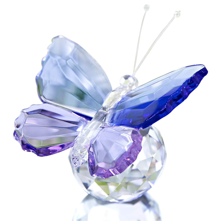 H&amp;D HYALINE &amp; DORA Crystal Cut Butterfly Animal Ornament Decoration for Office Table Home Bedroom