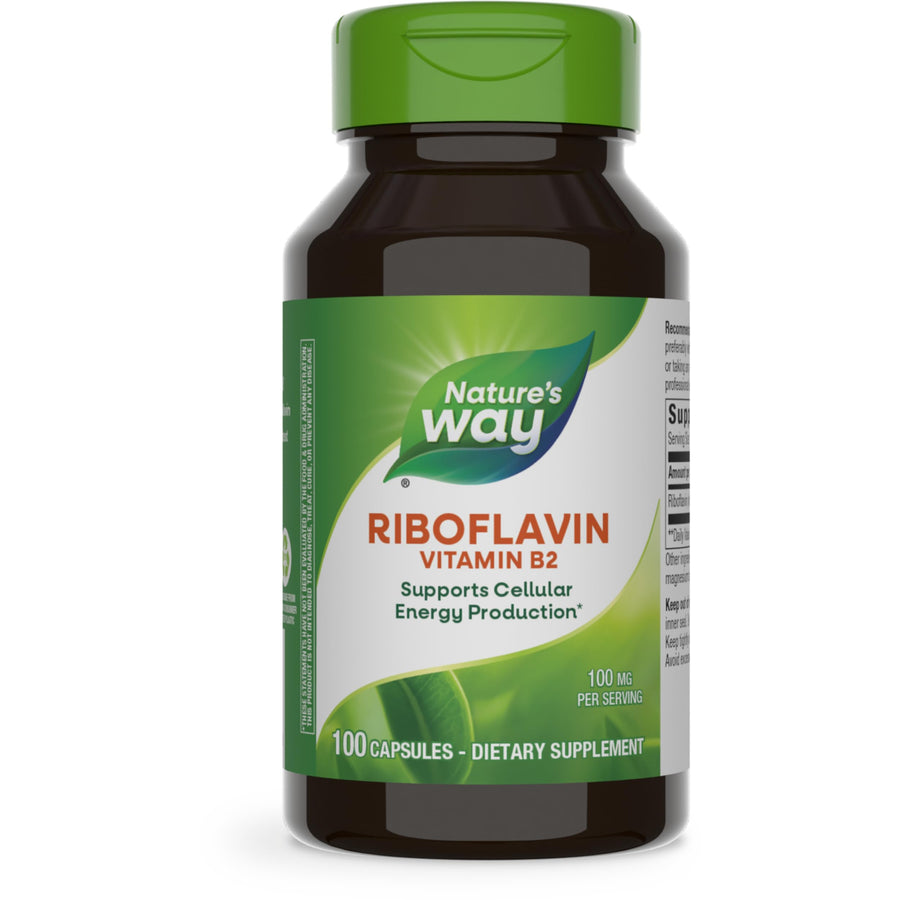 Nature's Way Riboflavin Vitamin B2, Supports Cellul