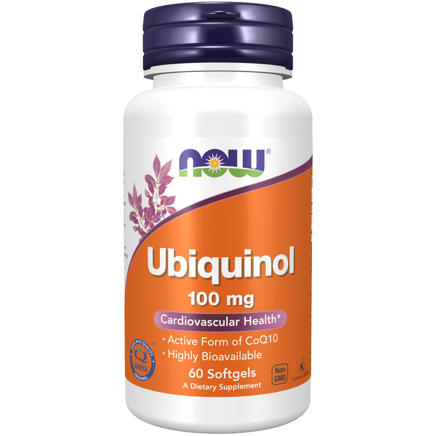 Supplements, Ubiquinol 100 mg, High Bioavailability (the Active Form of CoQ10), 60 Softgels