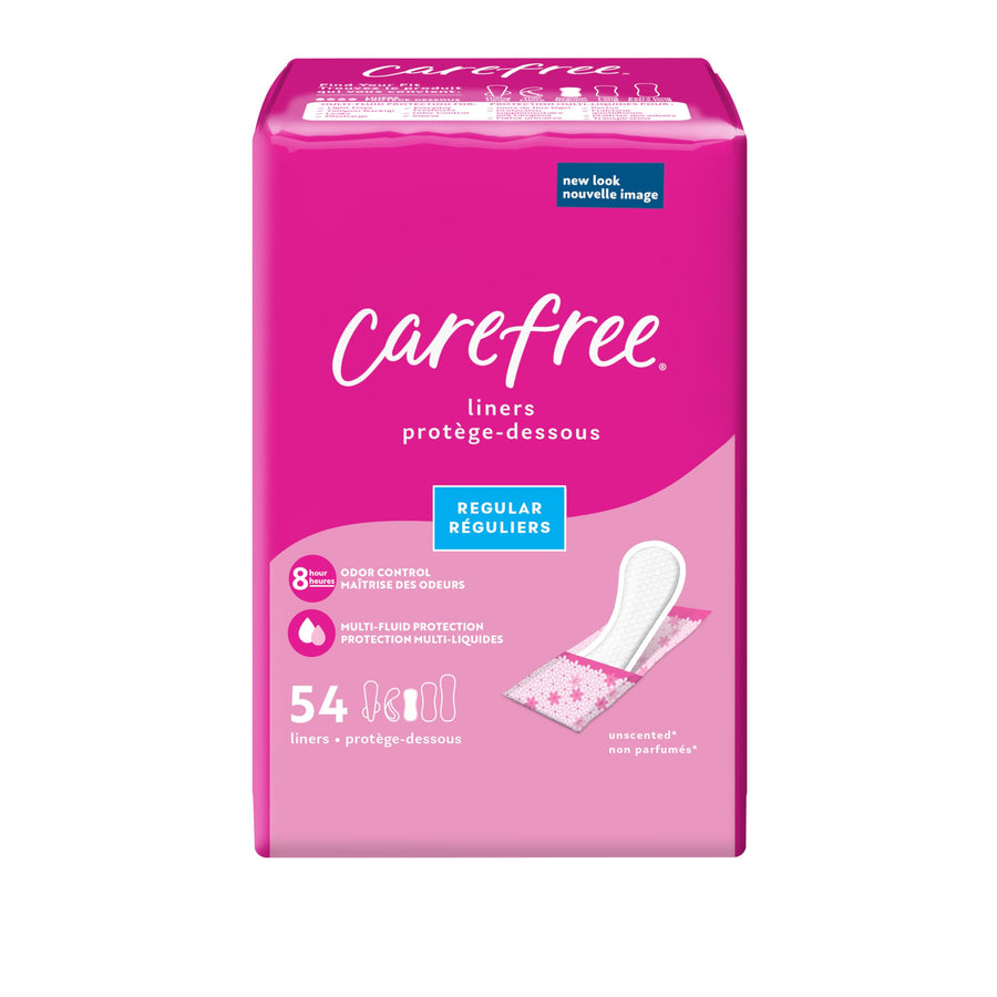 Carefree Body Shape Pant liners, Regular, To Go - 54 ct