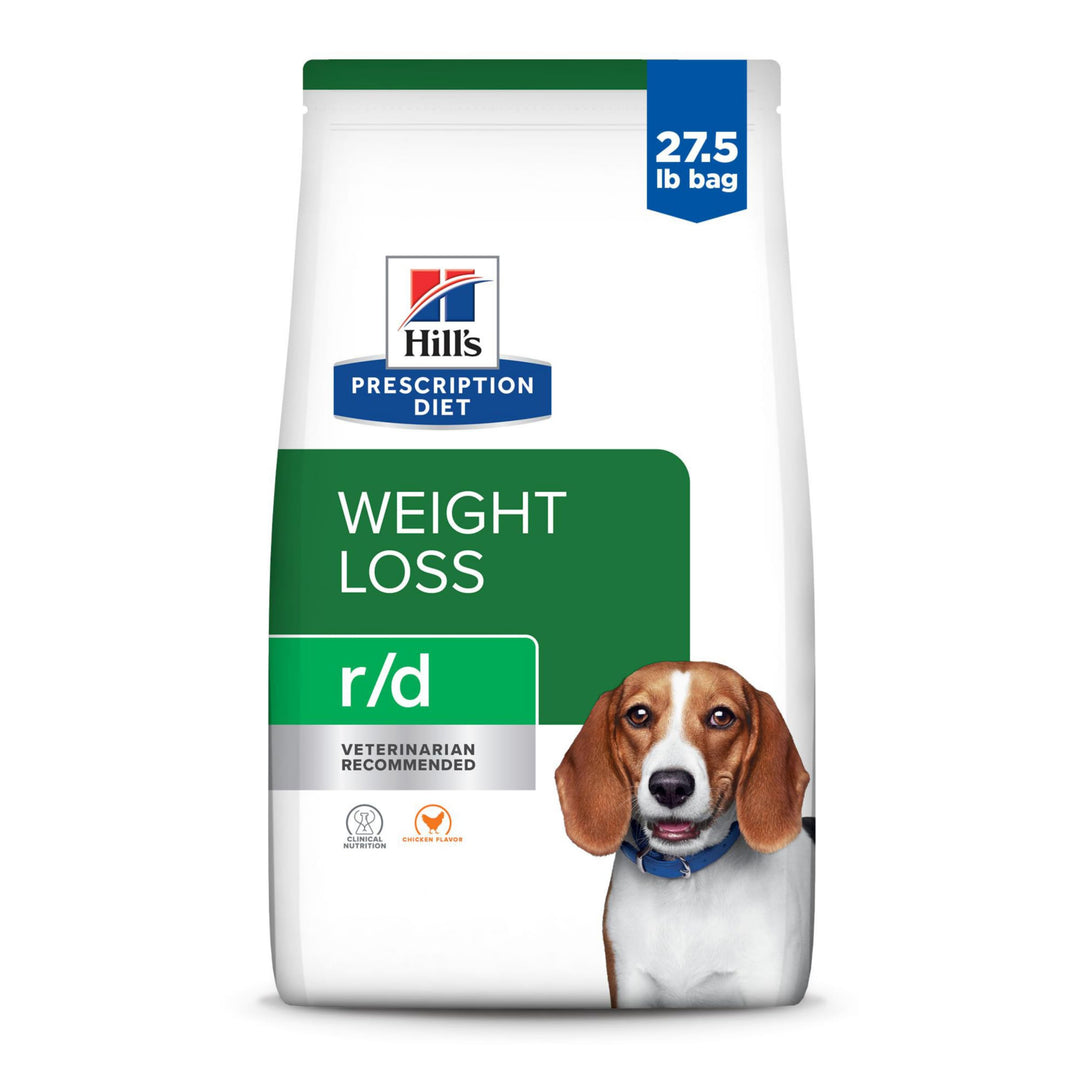 Hill&#39;s Prescription Diet r/d Weight Loss Chicken Flavor Dry Dog Food, Veterinary Diet, 27.5 lb. Bag