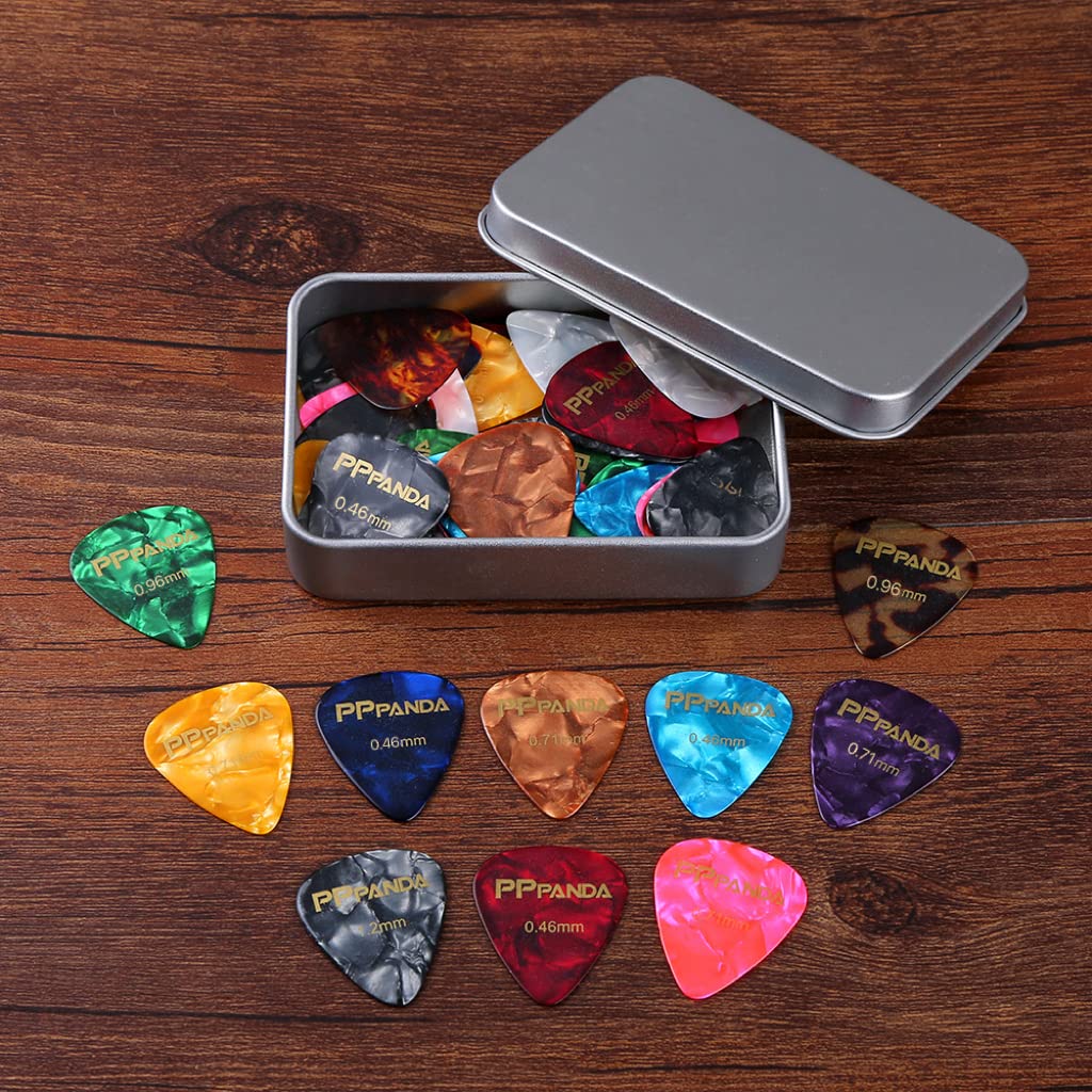 Guitar Picks 32pcs, Guitar Plectrums For Your Electric, Acoustic, or Bass Guitar 0.46 0.71 0.96 1.2mm