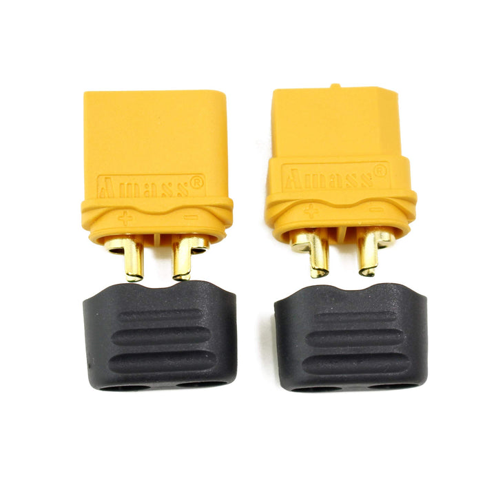 Amass 10 Pair XT60H Bullet Connector Plug Upgrated of XT60 Sheath Female &amp; Male Gold Plated for RC Parts