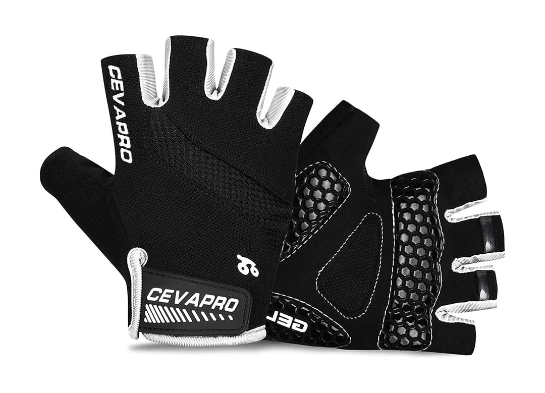 Cycling Gloves Bike Gloves for Men/Women Mountain Road Bike Gloves Fingerless Gloves MTB Bicycle Gloves with Anti Slip Shock-Absorbing Pad-for Cycling/Workout/Motorcycle/Gym/Training/Outdoor
