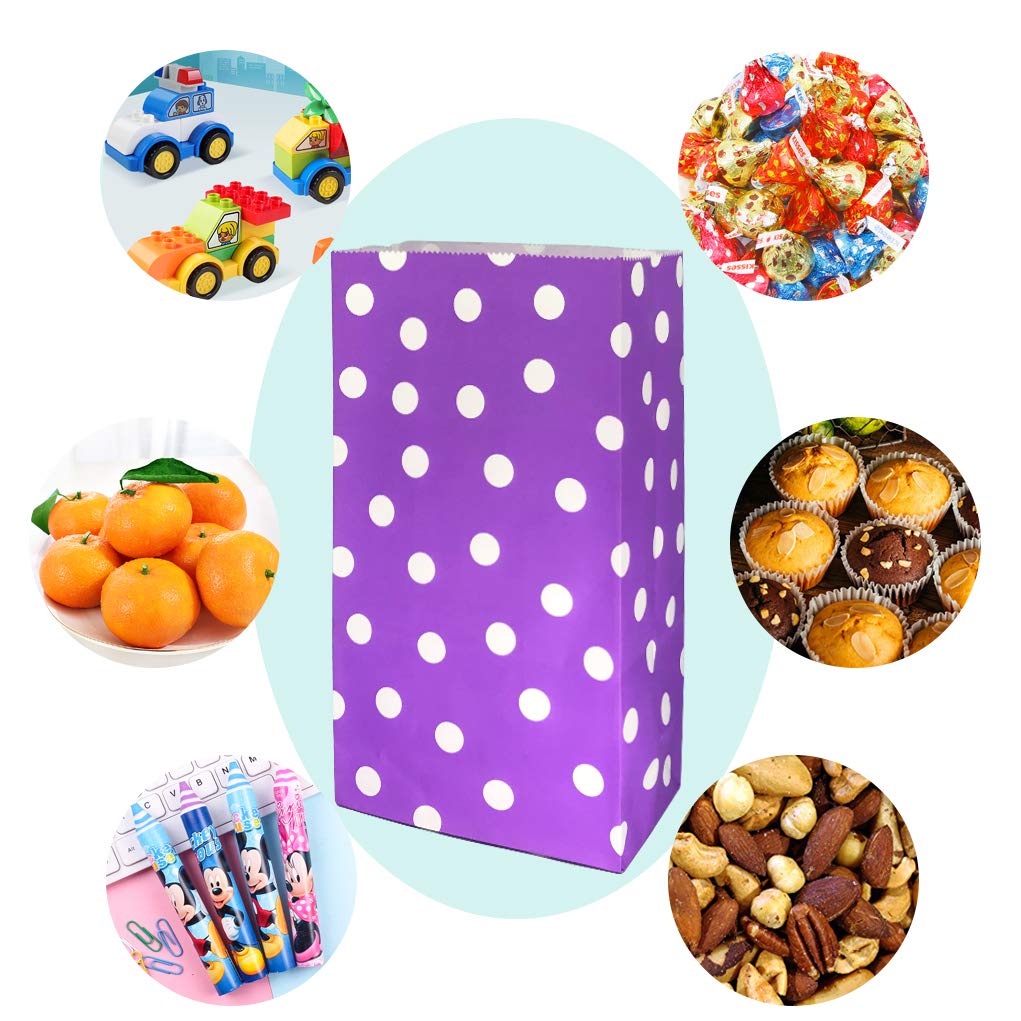 Artseen 30pcs Medium Paper Bags, 6 Colors Party Favor G