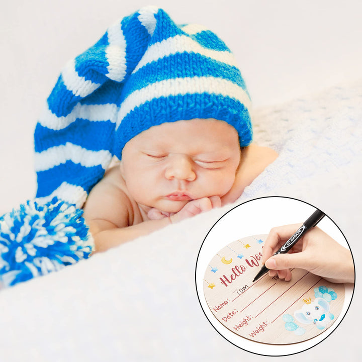 R HORSE Baby Birth Announcement Sign with Marker Pen Do
