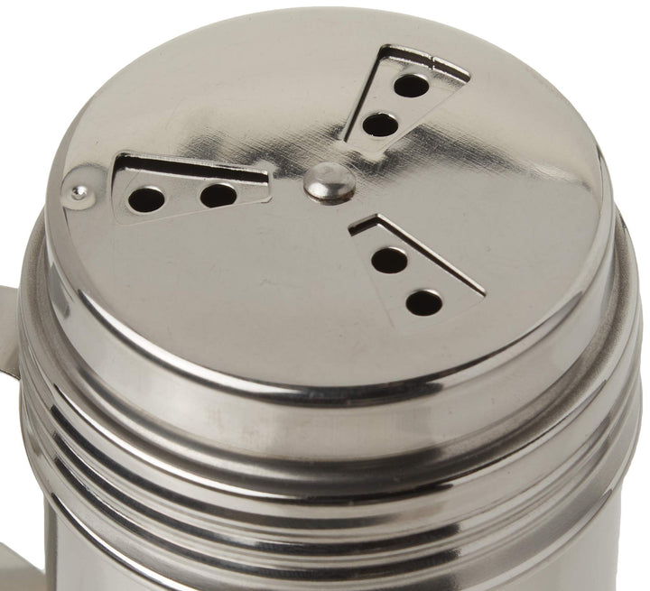, 10 oz, Silver Stainless Steel Dry Rub Shaker with Handle, 10-Ounce