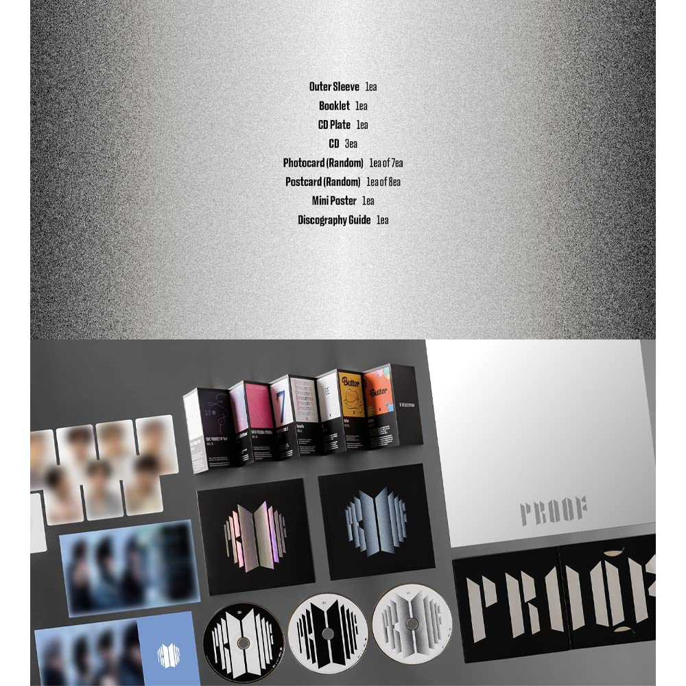 BTS - PROOF Standard Compact Edition Anthology KPOP Album (Compact Edition), Black