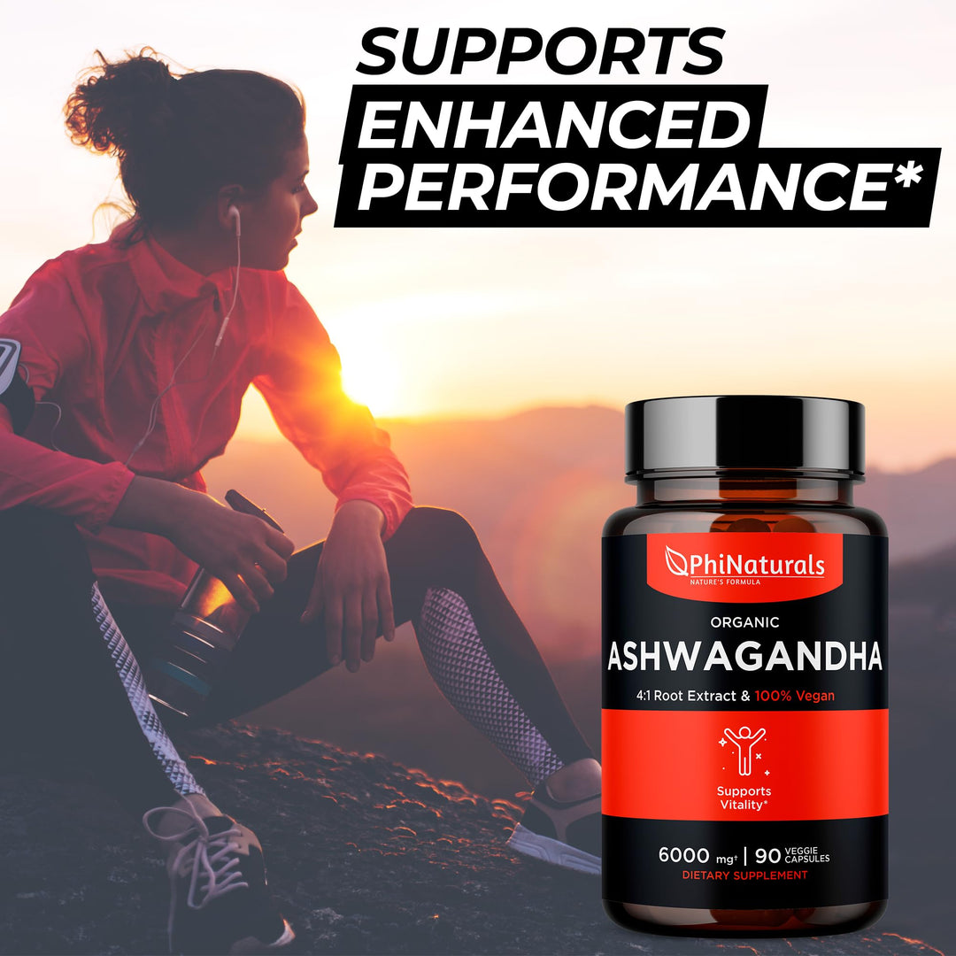 Ashwagandha Root Extract Capsules (Organic) Equivalent 