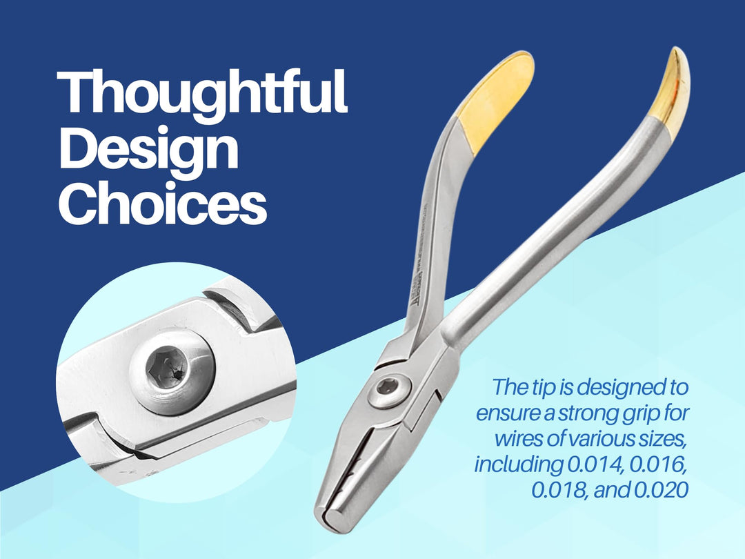 Dela rosa pliers with grooves Hollow Chop contouring pliers Arch forming pliers Wire contouring pliers Orthodontic dental ARTMAN BRAND