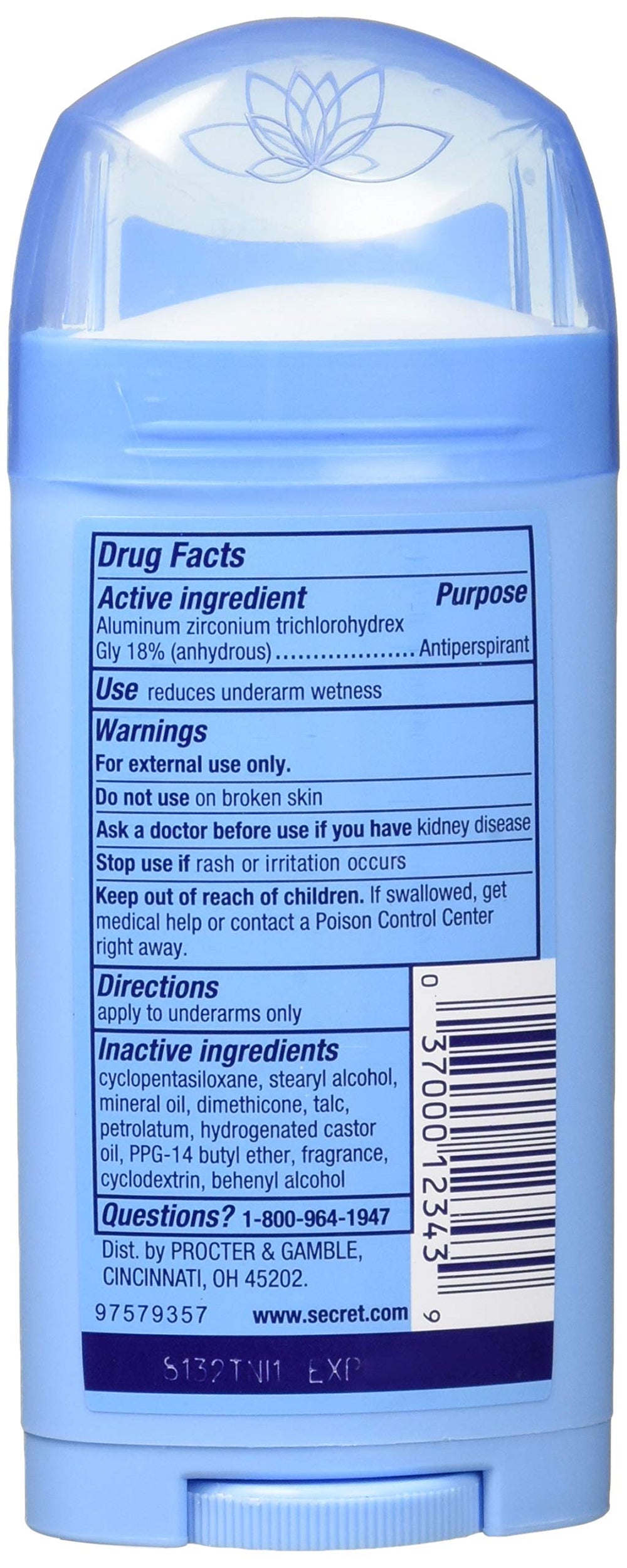 Sheer Dry Anti Perspirant Deodorant Solid Gel Powder Fresh - 2.6 Oz, Unisex