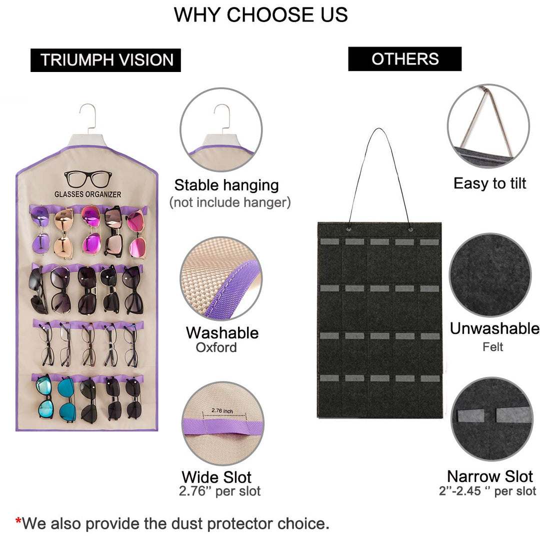 TRIUMPH VISION Sunglasses Organizer Eyewear Wall Displa