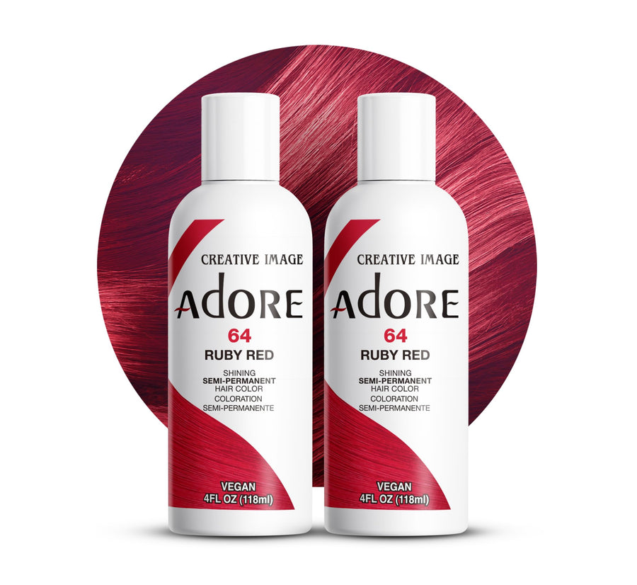 Semi-Permanent Haircolor #064 Ruby Red 4 Ounce (118ml) (2 Pack)