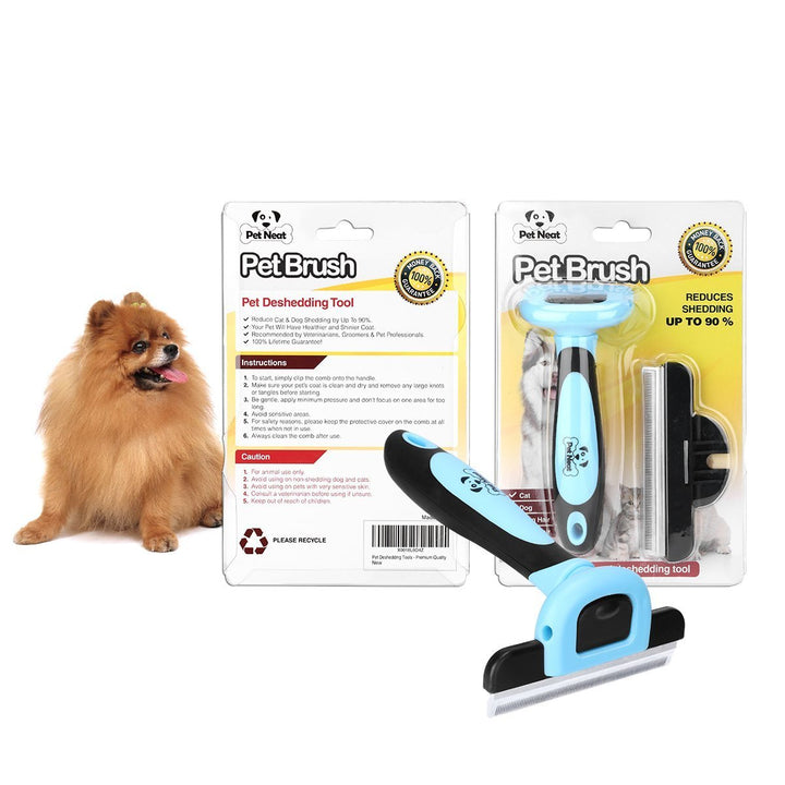 Pet Grooming Brush Effectively Reduces Shedding by Up to 95% Professional Deshedding Tool for Dogs and Cats
