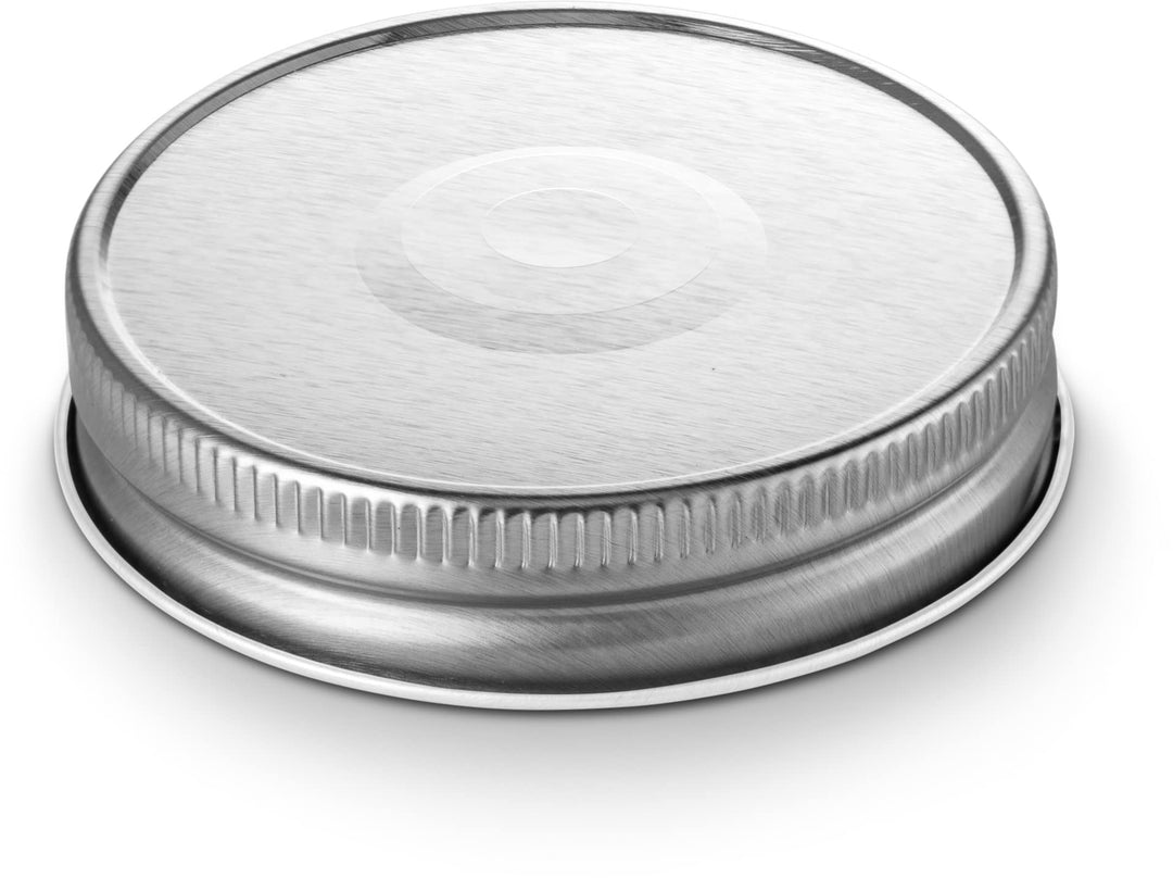 Chrismas Mason Jar Lids, Kook Lids, Regular Mouth, for Standard Mouth Mason Jars, Leak Free, Airtight Silicone Seal, Made in USA, Set of 16, (Silver)