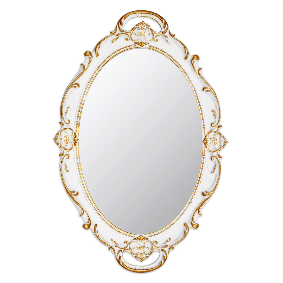 Eaoundm 14.5 x 10 inchs Oval Antique Decorative Wall Mi