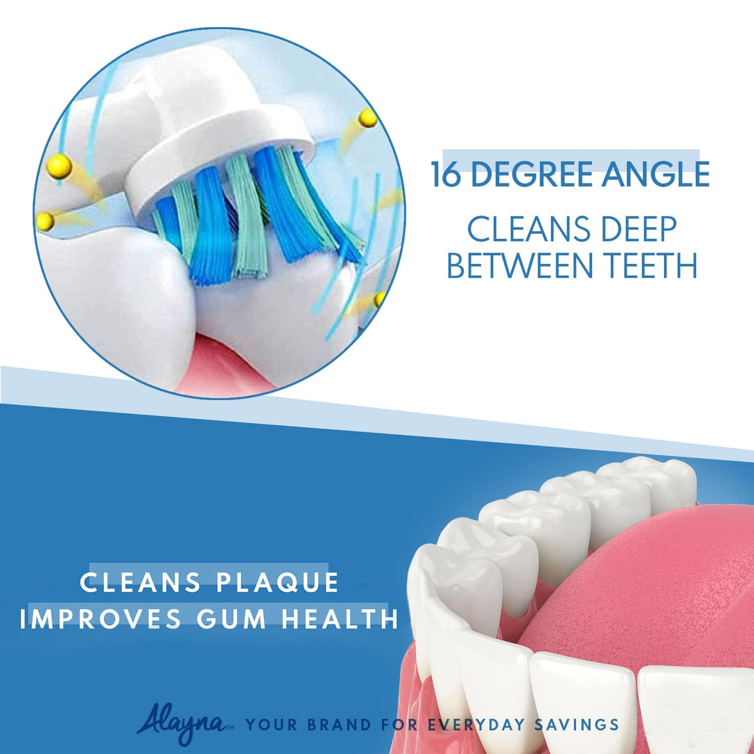 Replacement Brush Heads for Oral B- Pack of 4 Cross Gen