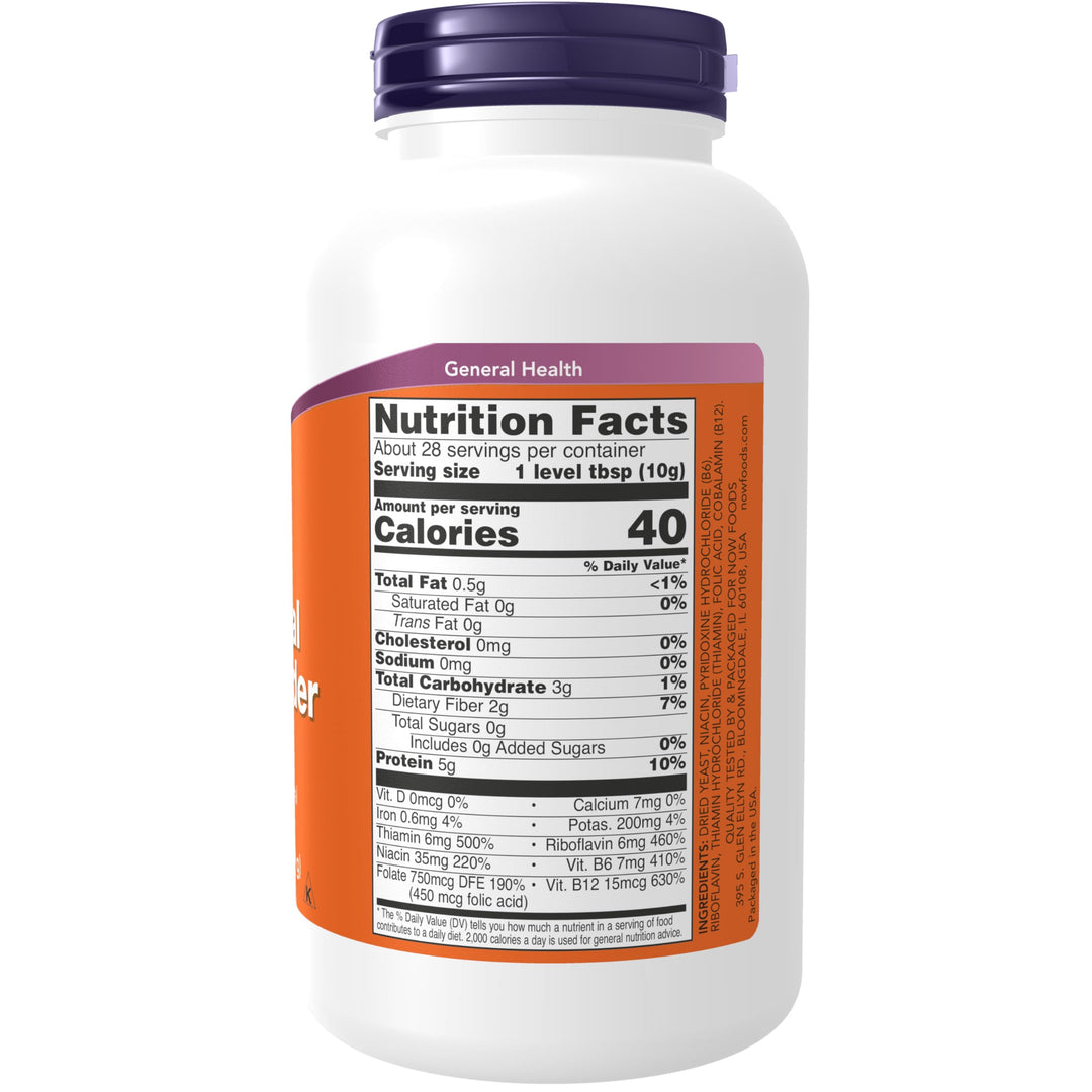 NOW Foods Supplements, Nutritional Yeast Powder Fortifi