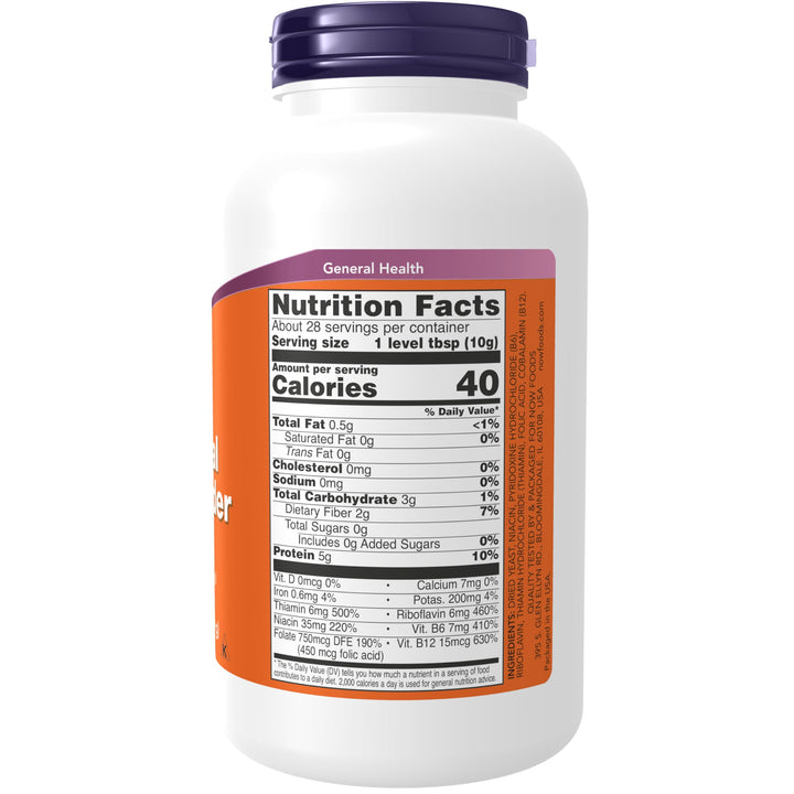 NOW Foods Supplements, Nutritional Yeast Powder Fortifi