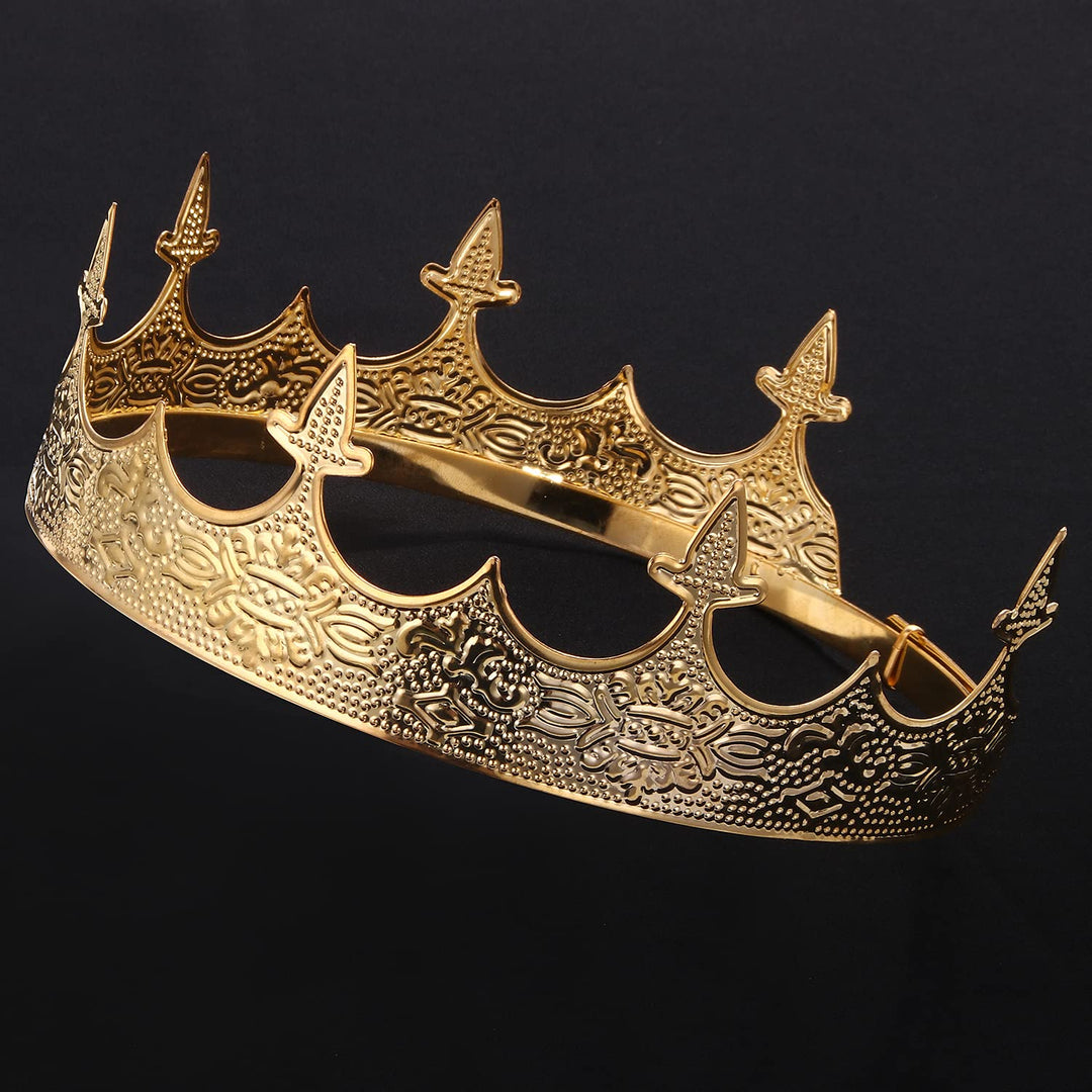 CROWN GUIDE King Crown for Men Medieval Wedding, Royal 