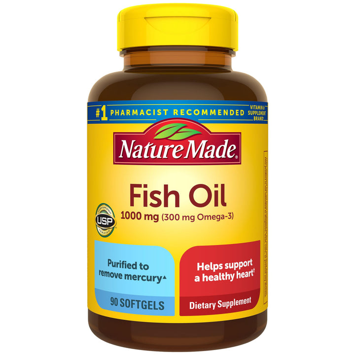 Nature Made Fish Oil 1000 mg Softgels, Fish Oil Supplem