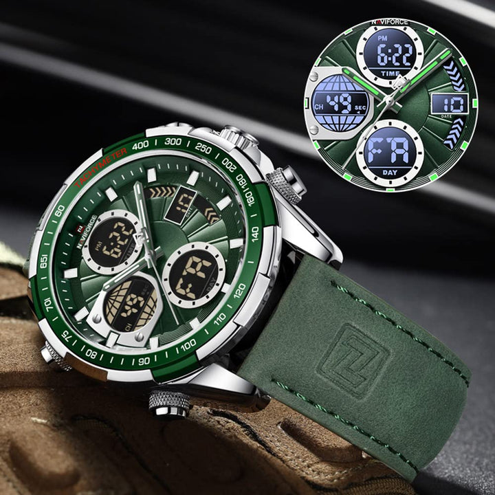 NAVIFORCE Nf9197-Sgngn Men&#39;s Military Digital W