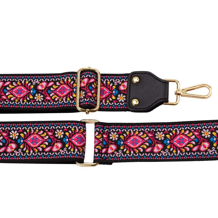 Allzedream Adjustable Guitar Style Purse Strap Replacement Crossbody Bags Jacquard Weave Embroidered (Vernal Equinox)