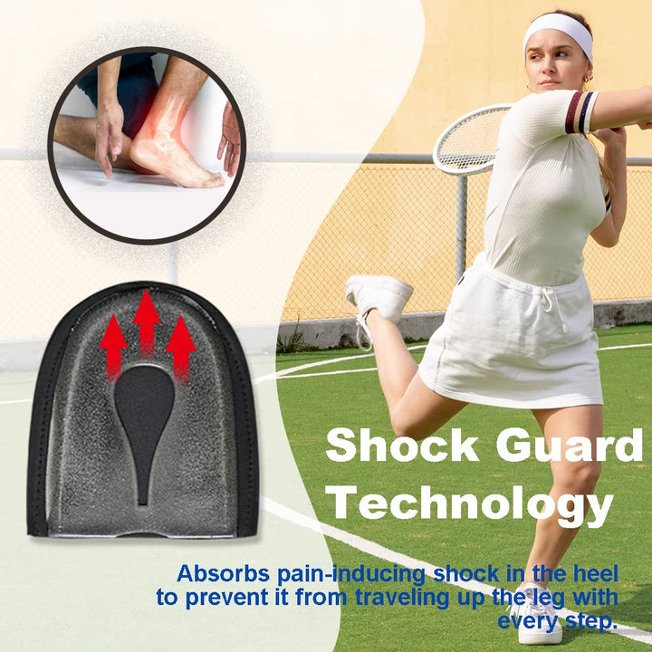 Heel Cups for Heel Pain, Heel Protectors, (2pairs New Material), Heel Support, Heel Cushion, Heel Cups for Plantar Fasciitis, Tendinitis, Heel Spur, Aching Feet Relieve