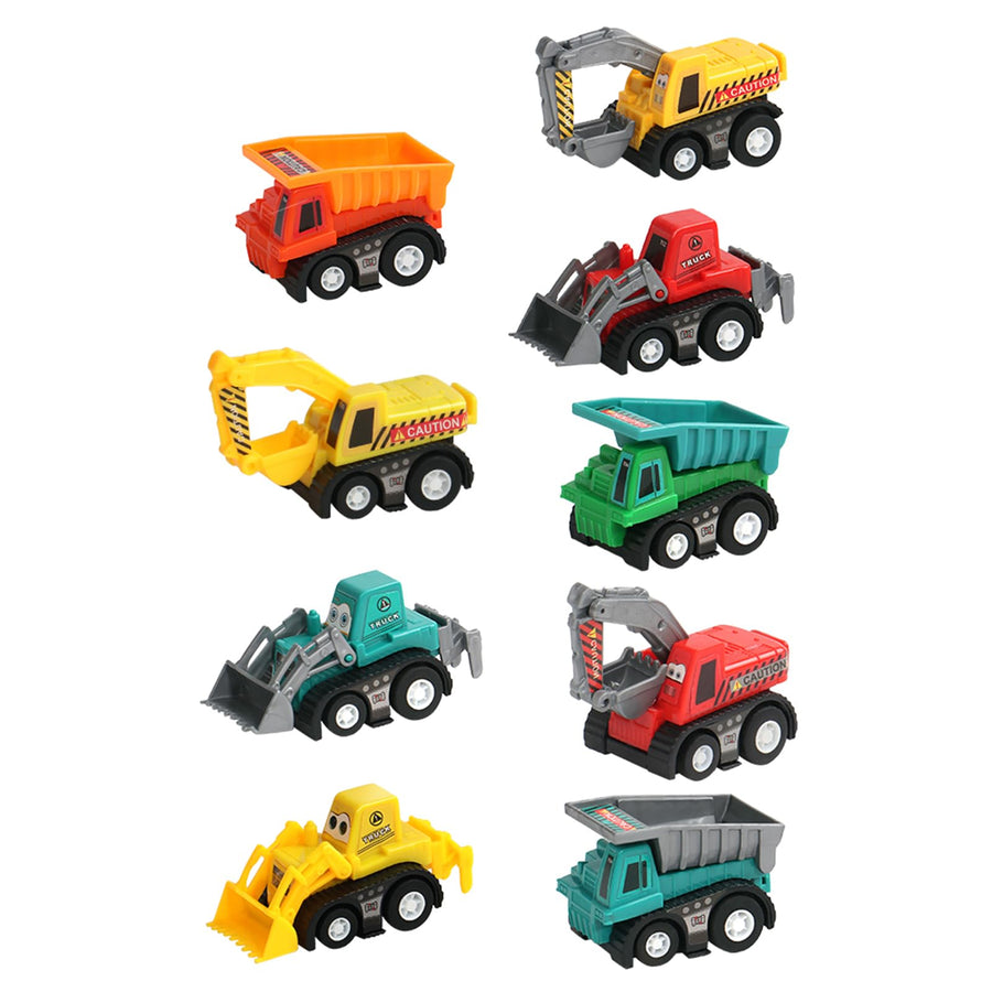 Construction Toy Cars for 3+ Years Old Toddler Boy Toys Mini Pull Back Cars Small Truck Toddler Stocking Stuffers Party Favors Operation Christmas Child Bulk Kids Prize (Color Random)