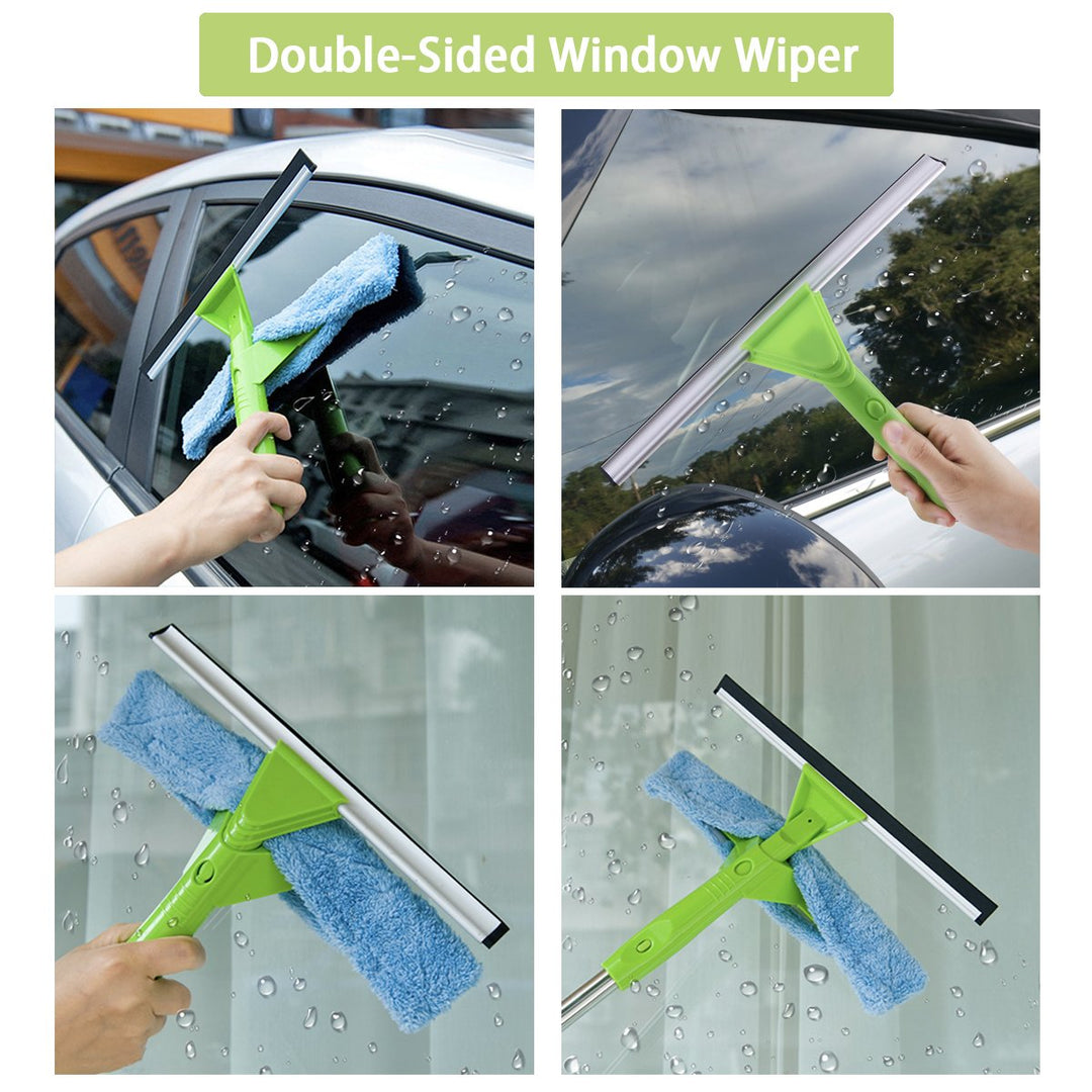 TJOUL Poseeruiz Window Squeegee Cleaner Scrubber 3 in 1
