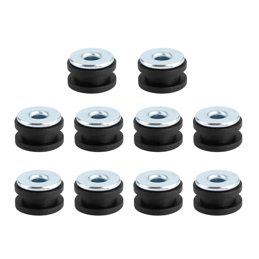 Rubber Grommets Kit, Motorcycle Rubber Grommets Assortment Kit 10.7mm Rubber Grommet Eyelet Ring Gasket Assortment Replacement for Fairings Cowling
