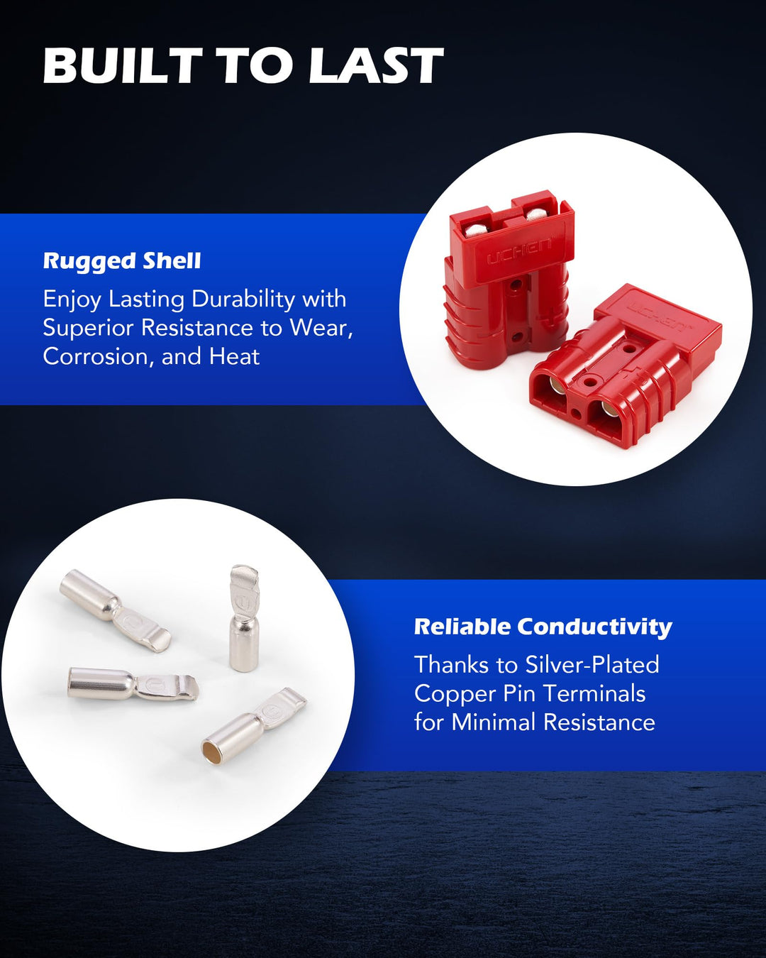 Orion Motor Tech Wire Connector 2 Pack, 50A Wire Harnes