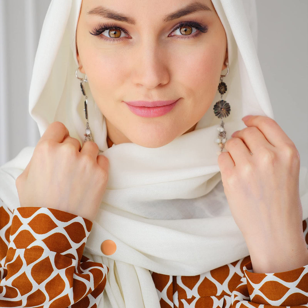 12 Pieces Strongest Commercial Magnetic Colorful Multi-use Round Hijab Magnets for Women