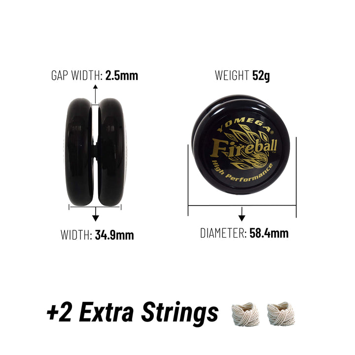 Yomega Fireball YoYo -HIGH Performance Responsive Trans