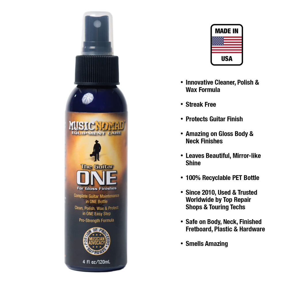Music Nomad MN103 All-in-1 Guitar Cleaner (Multicolour)