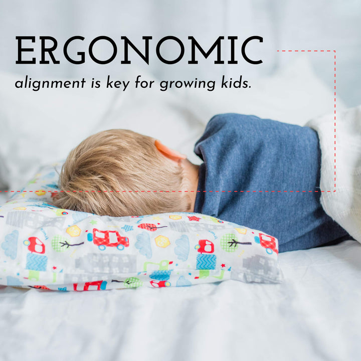 Youth Pillow - 16 X 22 - Soft &amp; Hypoallergenic - Better Sleep for Kids - Perfect Size - Backed by Our Love The Fluff Guarantee (1 Pack)