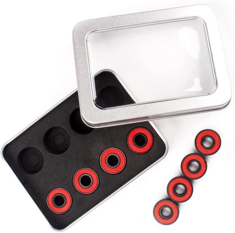 Ceramic Skateboard Bearings High Speed Double Shielded 608 RS ABEC-11 8 Pack Set for Skateboard Trucks Scooters Wheel Roller Skate