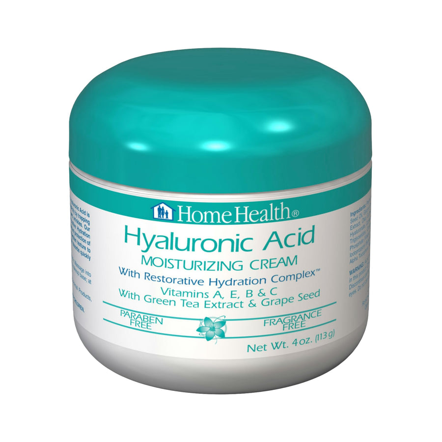 Hyaluronic Acid - 4 oz - Moisturizing Cream with Restorative Hydration Complex - Reduces Appearance of Fine Lines - Vegan, Paraben Free, Fragrance Free
