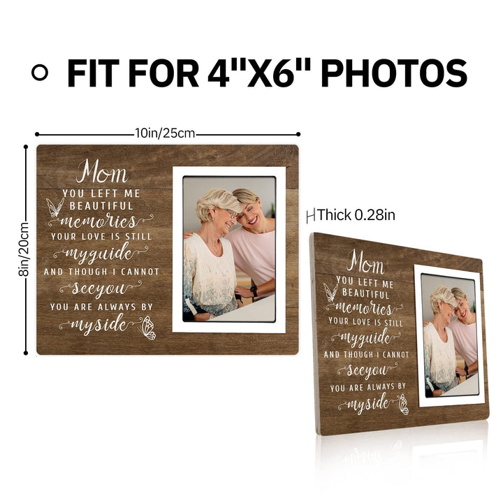 Memorial Gift for Loss of Mother- Mom Memorial Photo frame- Mother Bereavement Gifts, Sympathy Gift for Loss of Mom, Loss of Stepmom, Fit for 4”x6” Photo