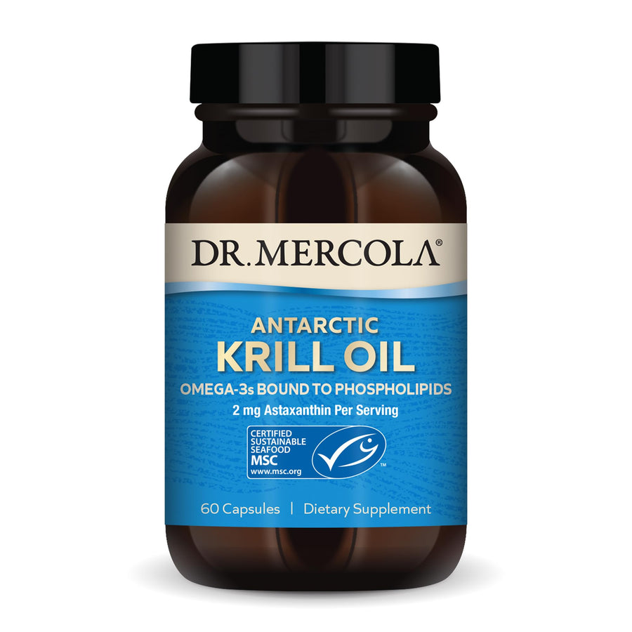 Antarctic Krill Oil - 1,000 mg - Omega-3 Supplement with EPA & DHA - Supports Brain, Heart, Joint & Immune Health - GMO-Free, Gluten-Free & Soy-Free - 60 Capsules (30 Servings)
