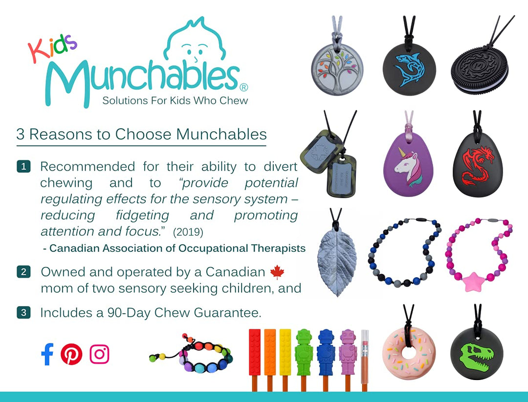 Munchables Donut Chewy Necklace - Sensory Chew Necklace